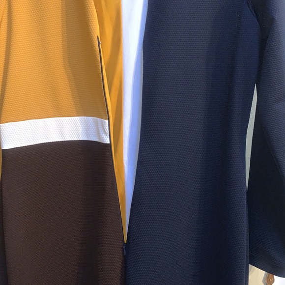 ANTHROPOLOGIE Hutch Color Block Midi Slit Dress Size L - Picture 8 of 15